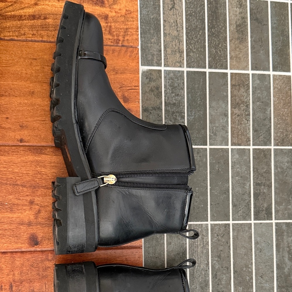 Malone Soulliers Black Leather Women’s Ankle Boots Sz 38 (or US 8) - Picture 6 of 10